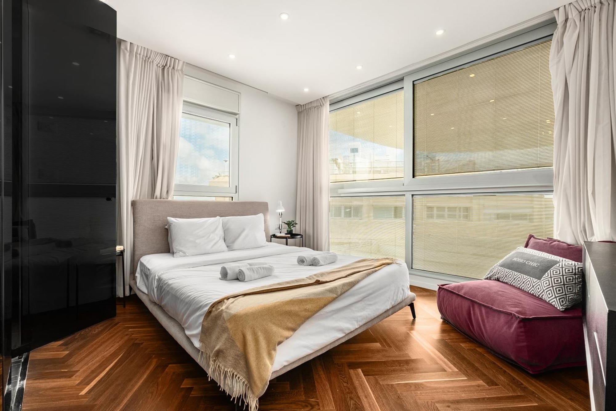 Penthouse 3Br + Roof Top + Parking - On The Beach Haifa Exteriér fotografie